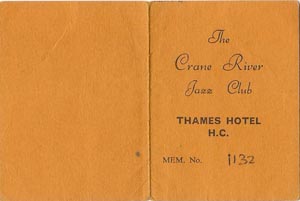 Crane River Jazz Club card